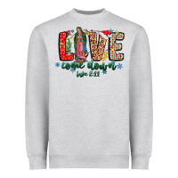 Heather Grey Love ComeDown Luke 2.11-2 Heavyweight Sweatshirt - CowhideDigitalArt