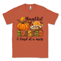 Thankful Blessed And Kind Of A Mess Classic Tee | Teevron