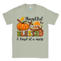 Matcha Thankful blessed and kind of a mess Classic Tee - NancyCooperArtShop