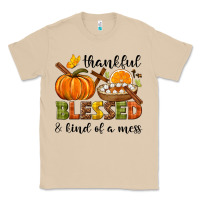 Mushroom Thankful blessed and kind of a mess Classic Tee - NancyCooperArtShop
