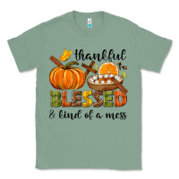 Sage Thankful blessed and kind of a mess Classic Tee - NancyCooperArtShop