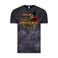 Cloud Black thick thighs juneteenth vibes cowgirl Vintage Tee - CowGirlArtShop