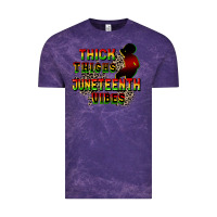 Cloud Purple thick thighs juneteenth vibes cowgirl Vintage Tee - CowGirlArtShop