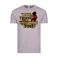 Vintage Zinc thick thighs juneteenth vibes cowgirl Vintage Tee - CowGirlArtShop