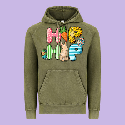 Hip Hop Easter Day Vintage Hoodie Designed By Howdyjamesfarm