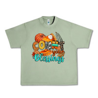 Oil Green count your blessings Urban Heavy Tee - CowGirlArtShop