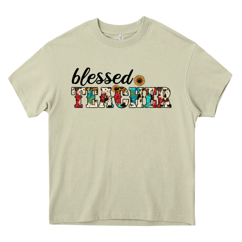 Blessed Teacher Heavy Core Tee by JahusDesignShop | Teevron