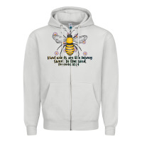 Dove Grey Kinda Words Are Like Honey Sweet To The Soul Zipper Hoodie - CowhideDigitalArt