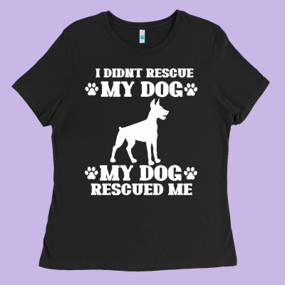 Rescue Dog Ladies Tee Designed By Bettercallsaul