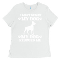 White rescue dog Ladies Tee - Bettercallsaul