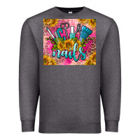 Charcoal Heather nails Premium Sweatshirt - BarkalooDesign
