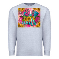 Heather Grey nails Premium Sweatshirt - BarkalooDesign