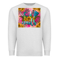 Oatmeal Heather nails Premium Sweatshirt - BarkalooDesign