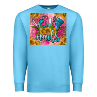 Ocean Blue nails Premium Sweatshirt - BarkalooDesign