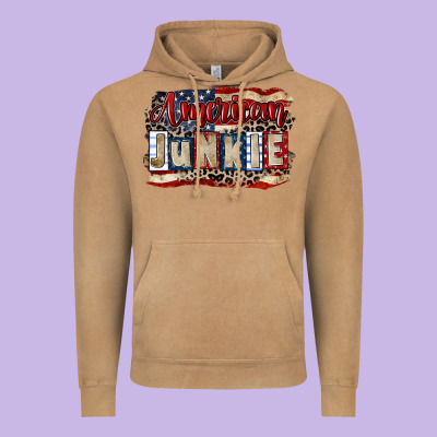 American Junkie 4th Of July Vintage Hoodie Designed By Cowgirlartshop