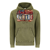 Vintage Olive American junkie 4th of july Vintage Hoodie - CowGirlArtShop