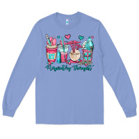 Colony Blue rt respiratory therapist coffee cups Long Sleeve Tee - OliviaCreatesArt