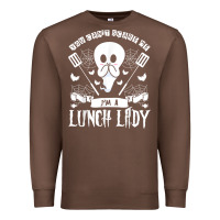 Chestnut lunch lady halloween ghost cafeteria worker all hallows' eve t shirt Premium Sweatshirt - trangStudio