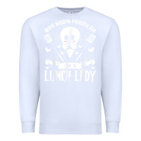 White lunch lady halloween ghost cafeteria worker all hallows' eve t shirt Premium Sweatshirt - trangStudio