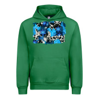 Emerald westerb cowhide winter background Urban Hoodie - AdoDesignShop