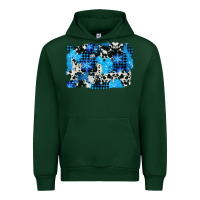 Forest Green westerb cowhide winter background Urban Hoodie - AdoDesignShop