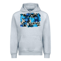 Heather Grey westerb cowhide winter background Urban Hoodie - AdoDesignShop