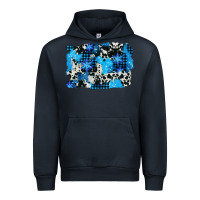 Navy westerb cowhide winter background Urban Hoodie - AdoDesignShop
