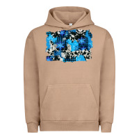 Pigment Burro westerb cowhide winter background Urban Hoodie - AdoDesignShop