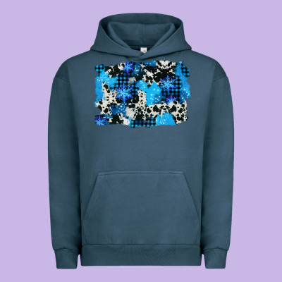 Westerb Cowhide Winter Background Urban Hoodie Designed By Adodesignshop