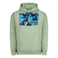 Pigment Oil Green westerb cowhide winter background Urban Hoodie - AdoDesignShop