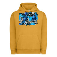 Pigment Peanut Butter westerb cowhide winter background Urban Hoodie - AdoDesignShop
