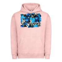 Pigment Salmon westerb cowhide winter background Urban Hoodie - AdoDesignShop