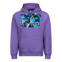 Tulip westerb cowhide winter background Urban Hoodie - AdoDesignShop