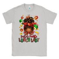 Moon Dust santas favorite lunch lady afro messy bun Classic Tee - texasbilliewilder