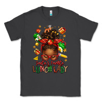 Smoke santas favorite lunch lady afro messy bun Classic Tee - texasbilliewilder