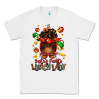White santas favorite lunch lady afro messy bun Classic Tee - texasbilliewilder