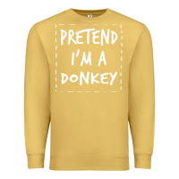 Antique Gold pretend i m a donkey halloween costume Premium Sweatshirt - trangStudio