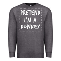 Charcoal Heather pretend i m a donkey halloween costume Premium Sweatshirt - trangStudio