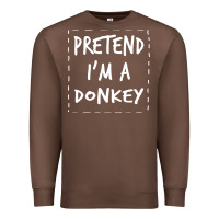 Chestnut pretend i m a donkey halloween costume Premium Sweatshirt - trangStudio