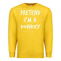 Lemon pretend i m a donkey halloween costume Premium Sweatshirt - trangStudio