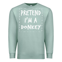 Seafoam pretend i m a donkey halloween costume Premium Sweatshirt - trangStudio