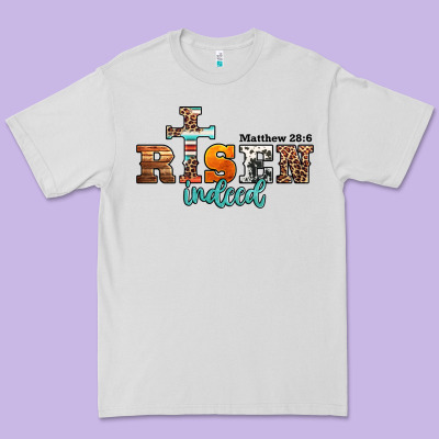 He Is Risen Indeed Matthew 28 6 Jesus Christ Easter Premium Tee Designed By Jasminsmagicworld