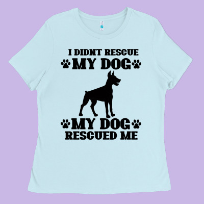 Rescue Dog Ladies Tee Designed By Bettercallsaul