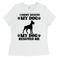 White rescue dog Ladies Tee - Bettercallsaul