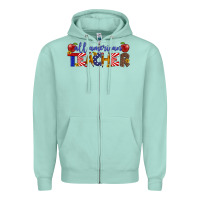 All American Teacher Zipper Hoodie | Teevron