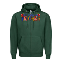 Sports Green all american teacher Zipper Hoodie - Artiststas