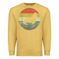 Antique Gold Seal Lover Gifts Retro Vintage Sea Lion Animal Silhouette Premium Sweatshirt - trangStudio