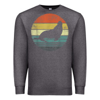 Charcoal Heather Seal Lover Gifts Retro Vintage Sea Lion Animal Silhouette Premium Sweatshirt - trangStudio