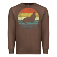 Chestnut Seal Lover Gifts Retro Vintage Sea Lion Animal Silhouette Premium Sweatshirt - trangStudio