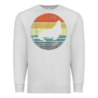 Dove Grey Seal Lover Gifts Retro Vintage Sea Lion Animal Silhouette Premium Sweatshirt - trangStudio